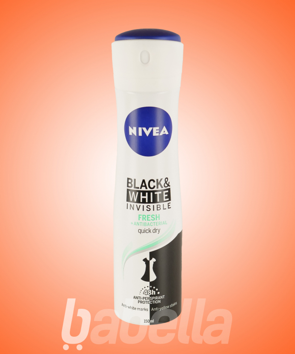 NIVEA DEO 150ML INVISIBLE BLACK&WHITE FRESH