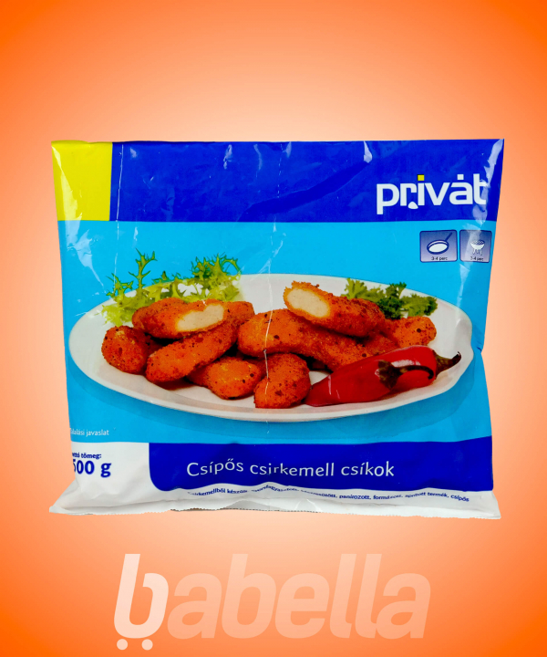FAGY.PRIVÁT CSÍPŐS CSIRKEMELL CSÍKOK 500G