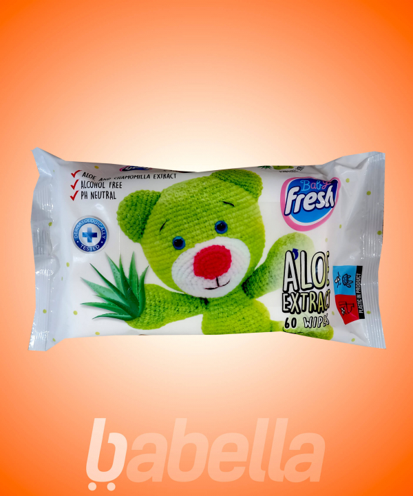 FRESH BABY NEDVES TÖRLŐKENDŐ 60DB ALOE