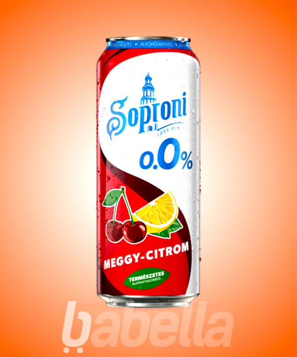 SOPRONI SÖR <DRS> 0,5L MEGGY-CITROM 0%