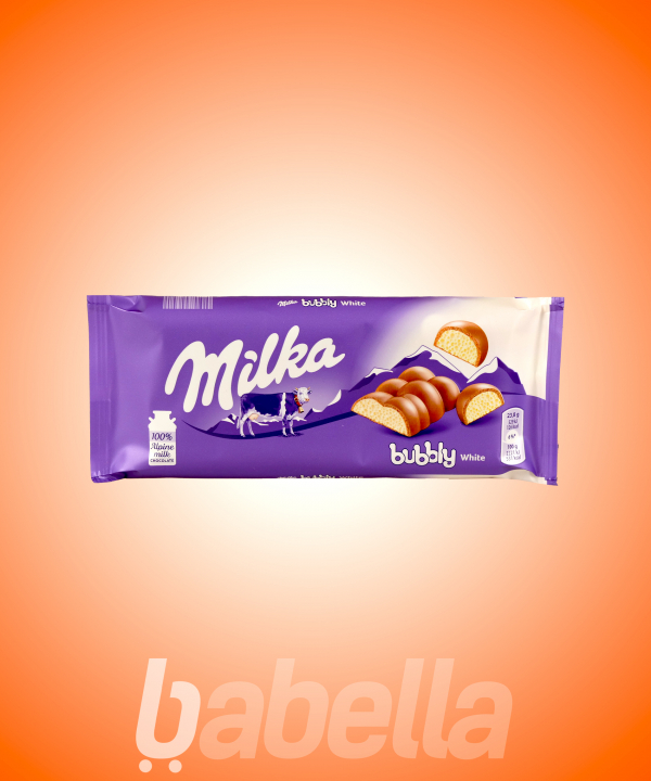 MILKA CSOKI 95G BUBBLE WHITE
