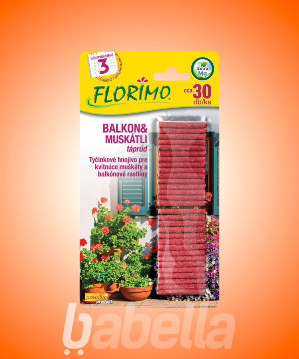 FLORIMO TÁPRÚD 30DB-OS BALKON ÉS MUSKÁTLI