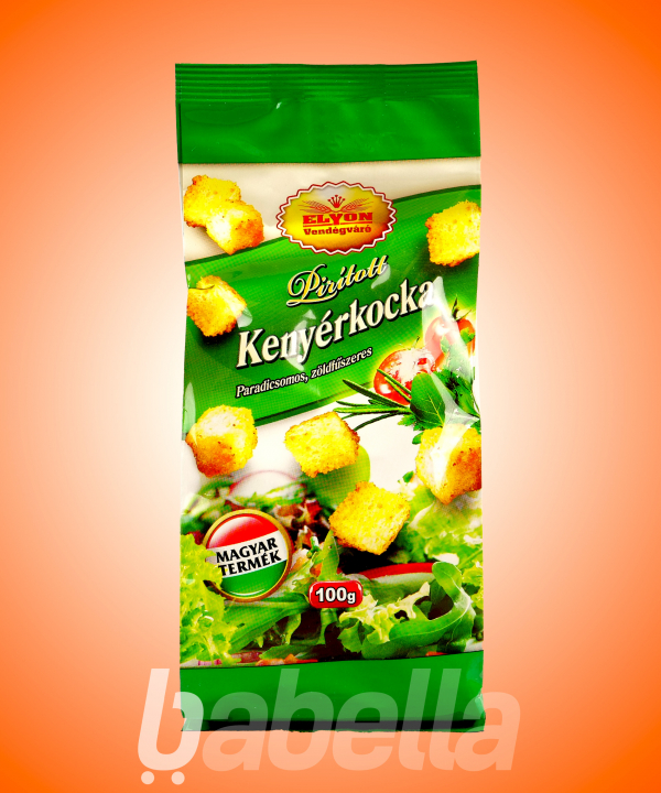 ELYON PIRÍTOTT KENYÉRKOCKA PAR.-ZÖLDF.100G