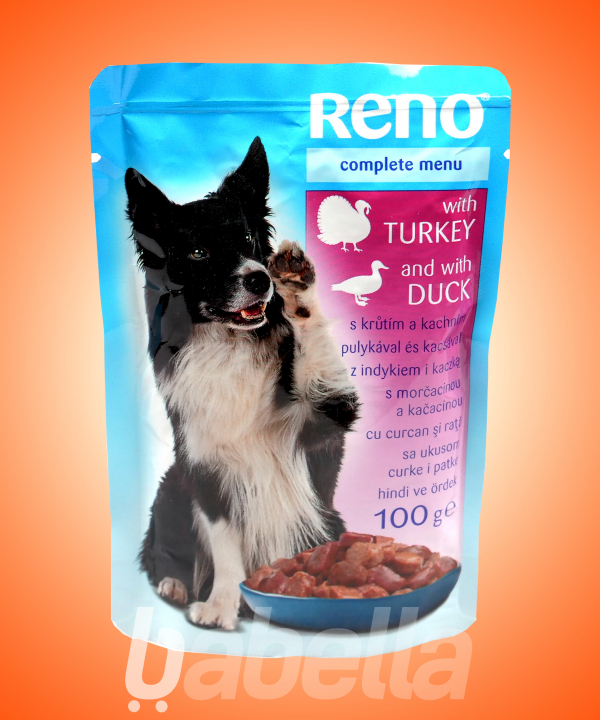 RENO ALUTASAKOS KUTYA ELEDEL PULYKA KACSA 100G