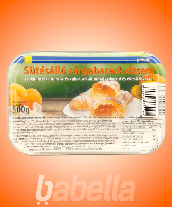 PRIVÁT SÜTÉSÁLLÓ DZSEM 500G S.BARACK