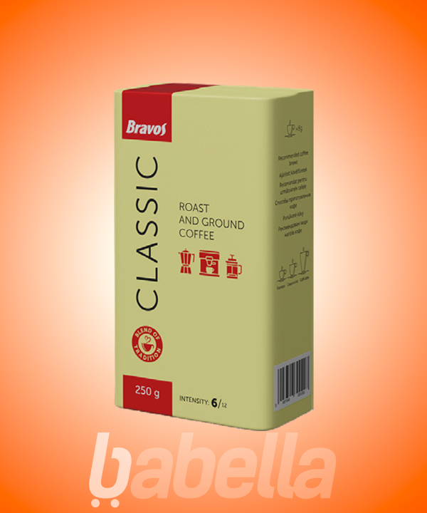 BRAVOS 250G ÖRÖLT CLASSIC KÁVÉ