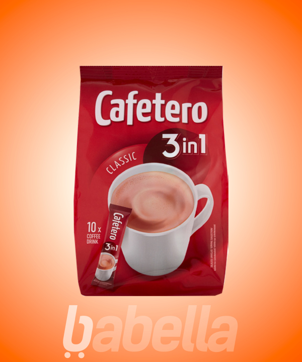 CAFETERO 3IN1 10X18G INST.KÁVÉ