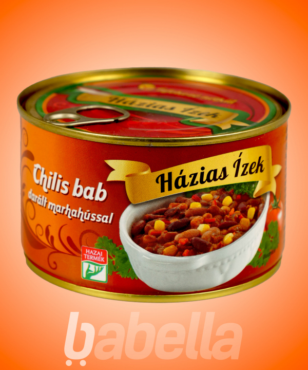 SZEGEDI K.CHILIS BAB DARÁLT M.HÚSSAL 400G