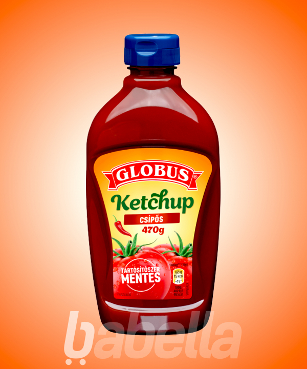 GLOBUS KETCHUP 470G CSÍPŐS