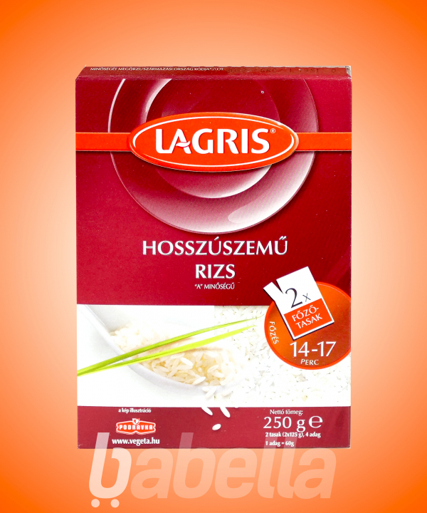RIZS LAGRIS 2X125G FEHÉR